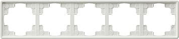 Рамка S-color Белый 5-постовая