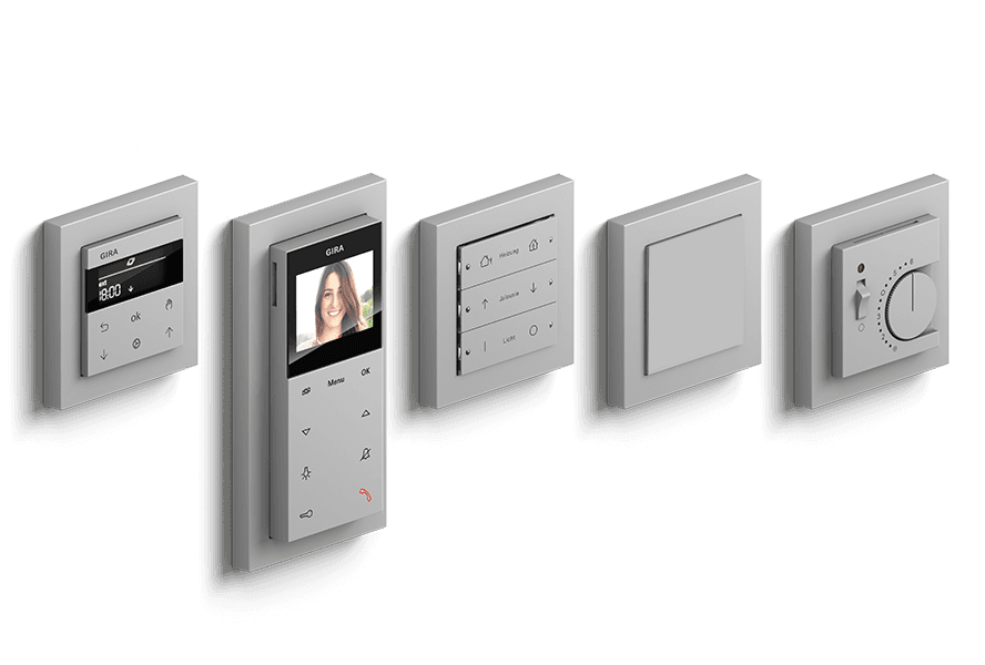 Заглушка с опорной платой, серый матовый Gira 0268015 — 2