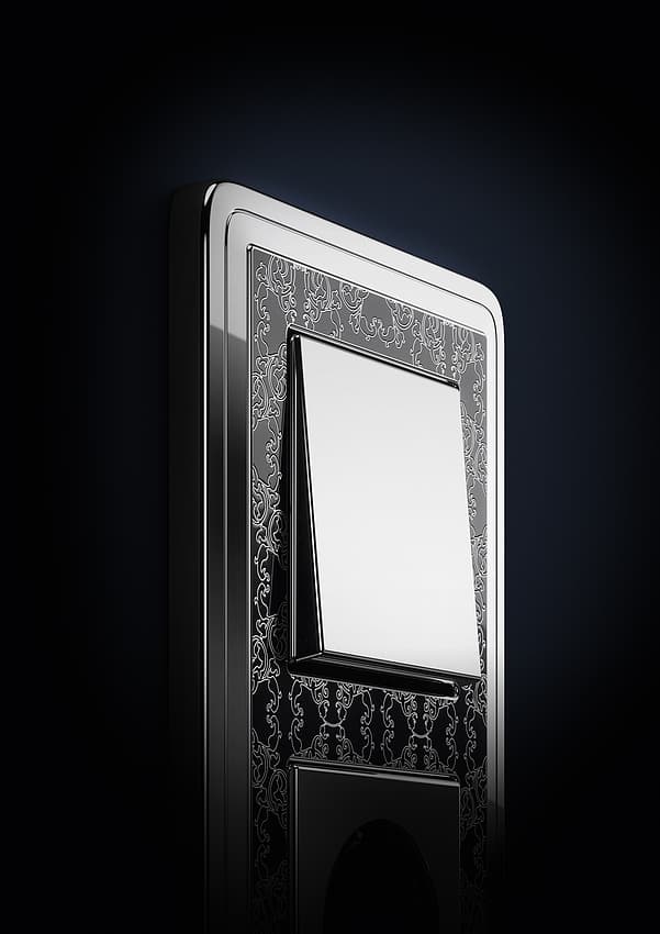 Заглушка с опорной платой, хром Gira 0268605 — 2