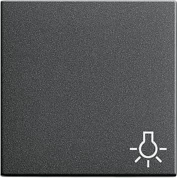 Клавиша с символом «свет», антрацит Gira 028528