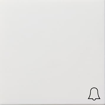 Клавиша с символом «звонок», белый Gira F100 0286112