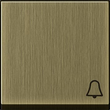 Клавиша с символом «звонок», бронза Gira 0286603