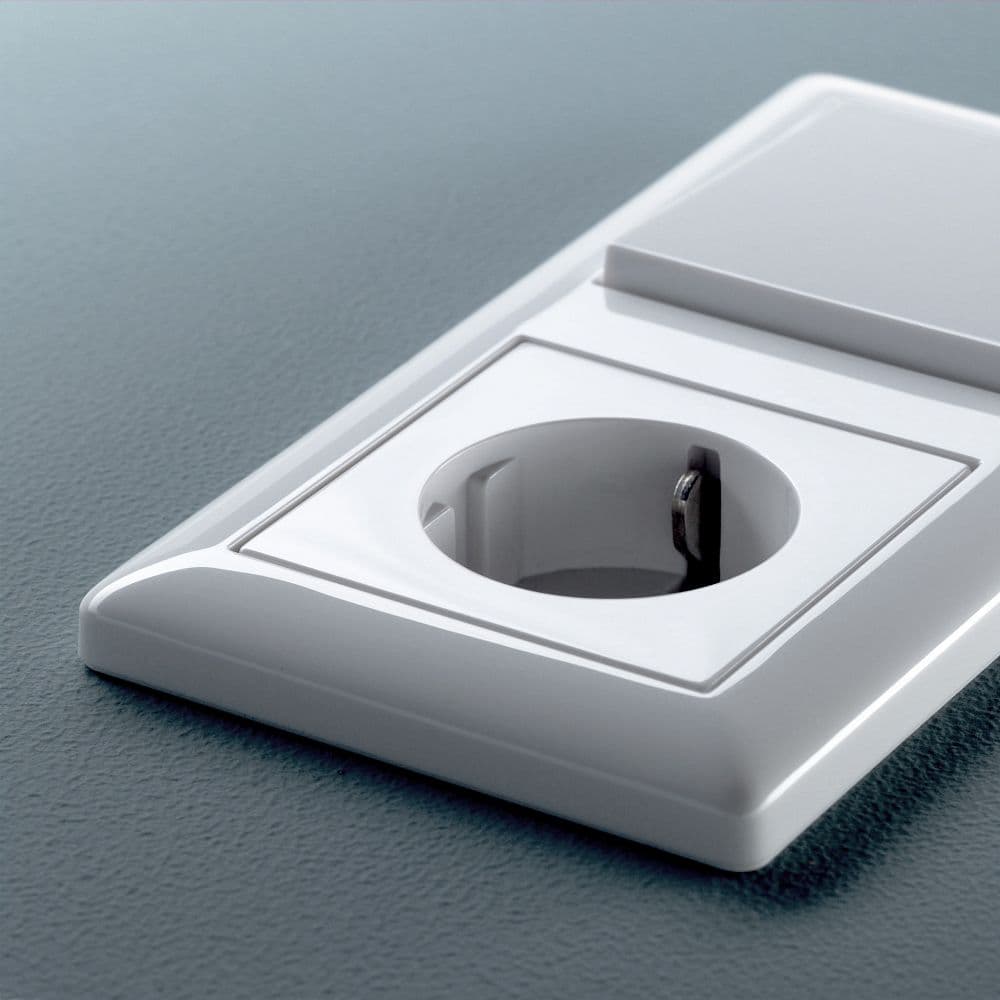 Клавиша одинарная, белый глянцевый Gira 029603 — 2