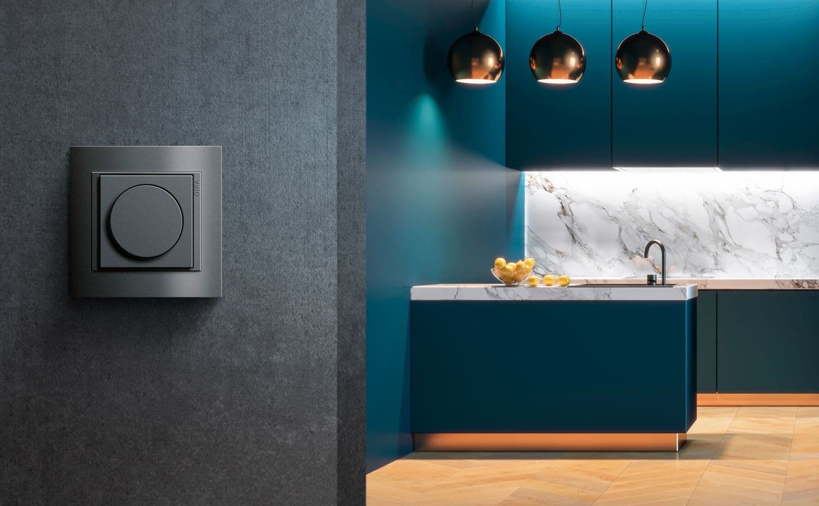 Накладка светорегулятора Антрацит — 2