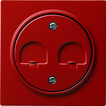 Накладка телефонной розетки Красный Gira S-color