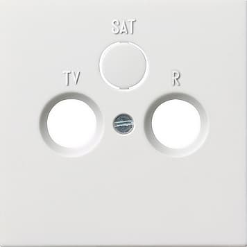 Накладка антенной розетки Белый Gira F100