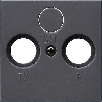 Накладка антенной розетки Антрацит