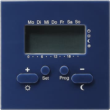 Радиотермостат с таймером Синий Gira S-color