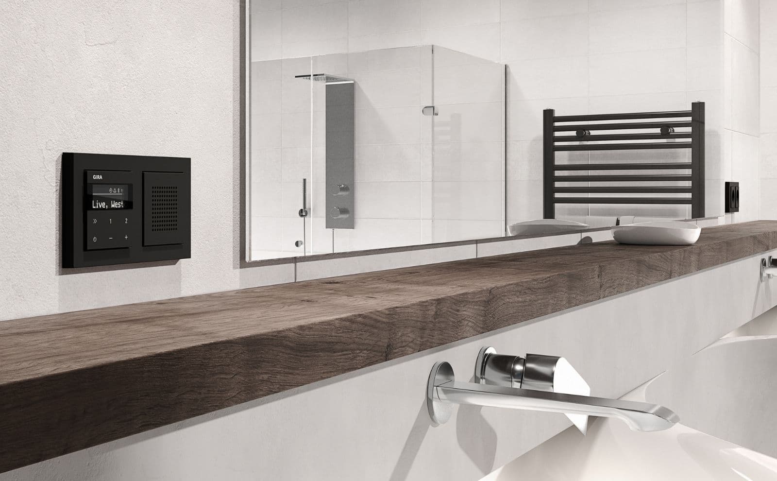 Радио скрытого монтажа RDS Черный — 5