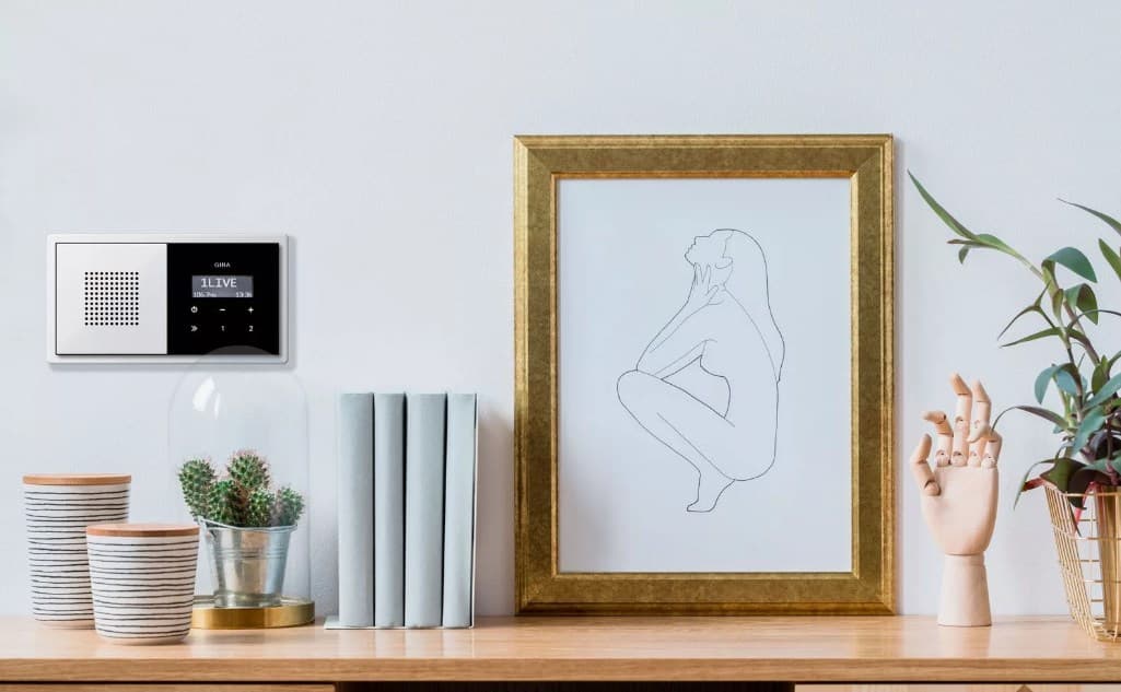 Динамик радио скрытого монтажа, белый глянец Gira F100 2282112 — 3