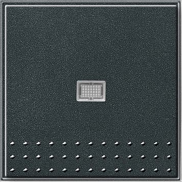 Выключатель с самовозвратом с клавишей с подсветкой 10А/250В в сборе, антрацит Gira TX44 012067