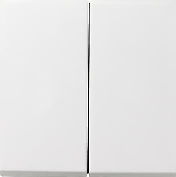 Двухклавишный выключатель с самовозвратом 10А/250В в сборе, белый Gira F100 0125112