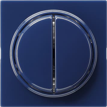 Трехклавишный переключатель с самовозвратом 10А/250В в сборе Синий Gira S-color