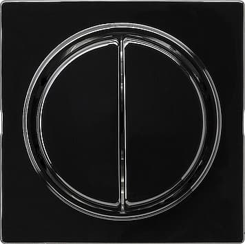 Трехклавишный переключатель с самовозвратом 10А/250В в сборе Черный Gira S-color