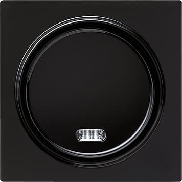 Кнопочный выключатель для малого напряжения до 42 В с подсветкой, черный Gira S-color 015347