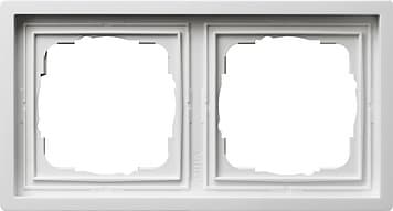 Рамка F100 Белый 2-постовая