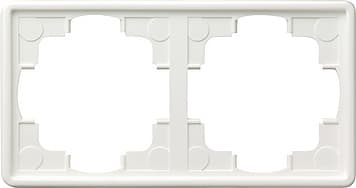 Рамка S-color Белый 2-постовая