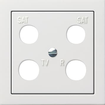 Панель 50*50 мм для 4 канальной антенной розетки EVU 02/F (Hirschmann) Белый Gira F100