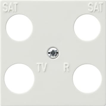 Панель 50*50 мм для 4 канальной антенной розетки EVU 02/F (Hirschmann) Белый Gira S-color