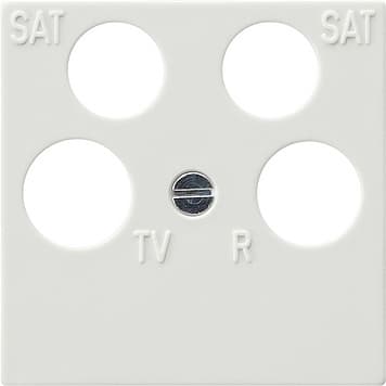 Панель 50*50 мм для 4 канальной антенной розетки 400/EAS/DC (Ankaro) Белый Gira S-color