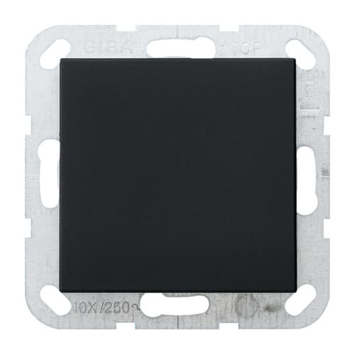 Заглушка с опорной платой, черный SYSTEM 55 Gira 0268005