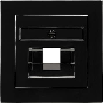Накладка 50*50 мм для розеток UAE/IAE Черный Gira S-color