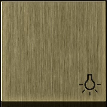 Клавиша с символом «свет», бронза Gira 0285603