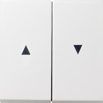 Двойная клавиша для жалюзи со стрелками, белый Gira F100 0294112