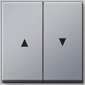 Двойная клавиша для жалюзи со стрелками, алюминий Gira TX44 029465