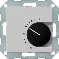 Терморегулятор с размыкающим контактом серый матовый