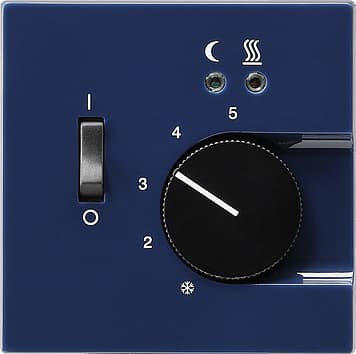 Терморегулятор с подогревом пола Синий Gira S-color