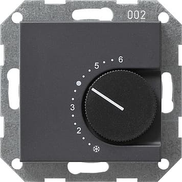 Терморегулятор с переключающим контактом Антрацит