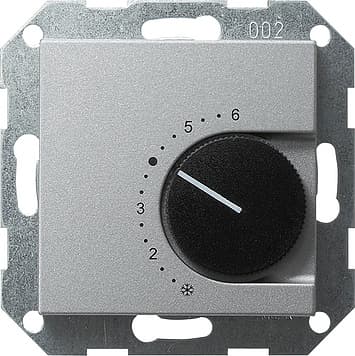 Терморегулятор с переключающим контактом на 24V/10 (4)A Алюминий