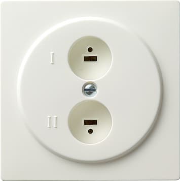 Розетка для стереофонического громкоговорителя Белый Gira S-color