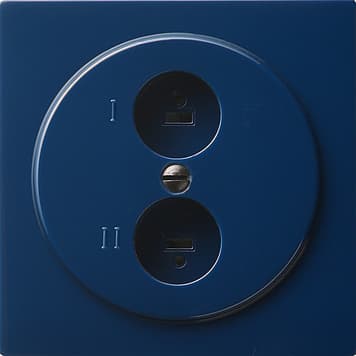 Розетка для стереофонического громкоговорителя Синий Gira S-color