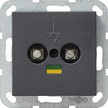 Коробка выравнивания потенциалов со штепсельным штифтом DIN 42801, двойная, антрацит Gira 040528