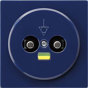 Розетка выравнивания потенциалов, двухместная Синий Gira S-color