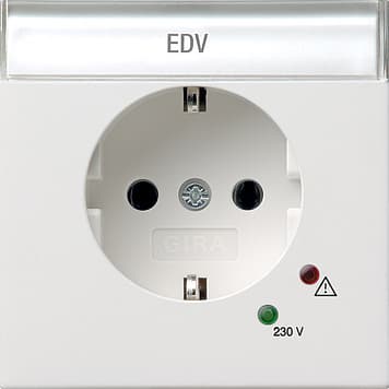 Розетка с защитой от перенапряжения Белый Gira F100