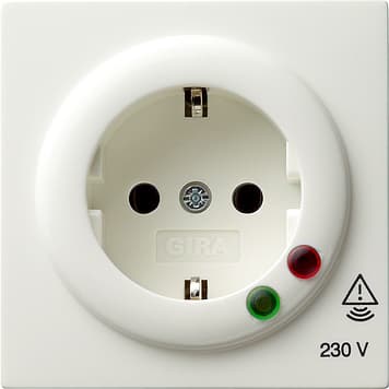 Розетка с защитой от перенапряжения Белый Gira S-color