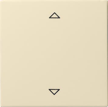 Радионакладка системы управления жалюзи с возможностью подключения датчиков Кремовый