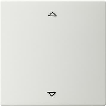 Радионакладка системы управления жалюзи с возможностью подключения датчиков Белый Gira S-color