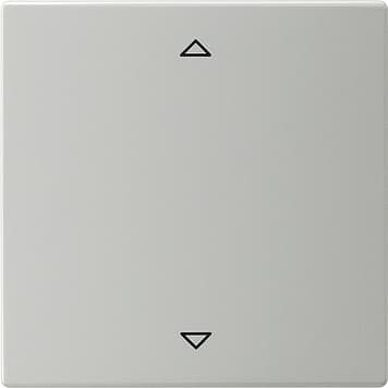 Радионакладка системы управления жалюзи с возможностью подключения датчиков Серый Gira S-color