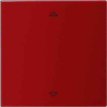 Радионакладка системы управления жалюзи с возможностью подключения датчиков Красный Gira S-color