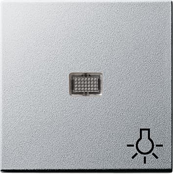 Клавиша с большим окном и пиктограммой «свет», алюминий Gira 063026