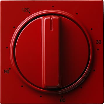 Накладка таймера 120 мин Красный Gira S-color