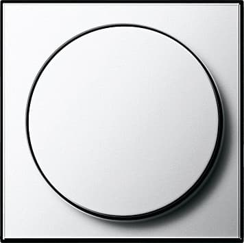 Накладка с поворотной кнопкой для светорегуляторов и эл. потенциометров Хром