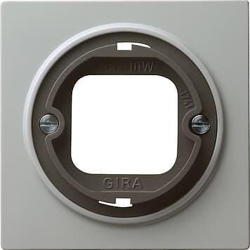 Накладка для штыкового затвора для светового сигнала для крышек со штыковым затвором Серый Gira S-color