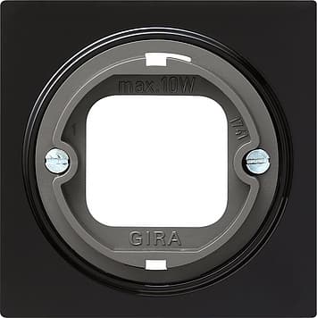 Накладка для штыкового затвора для светового сигнала для крышек со штыковым затвором Черный Gira S-color