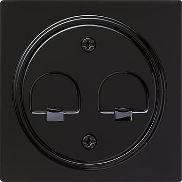 Накладка телефонной розетки Черный Gira S-color