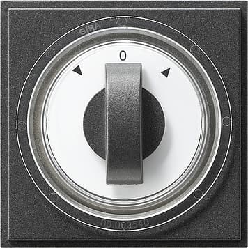 Накладка с ручкой для жалюзи Антрацит Gira TX44